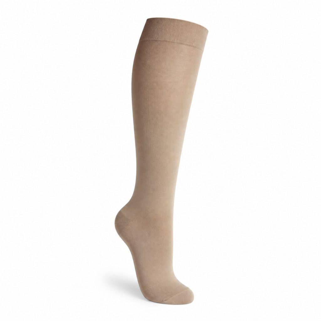 Chaussette de contention classe 2, coton présenté seul
