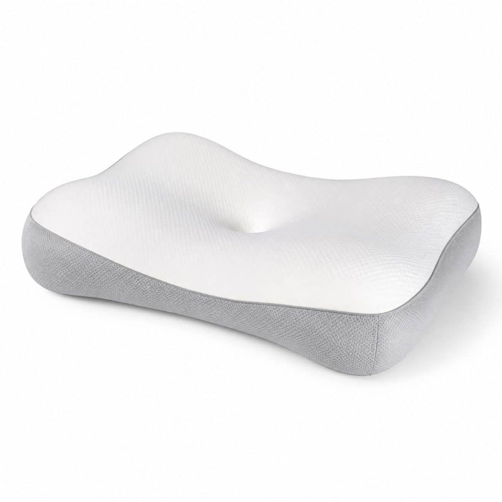 Coussin cervical ergonomique pour le sommeil présenté seul