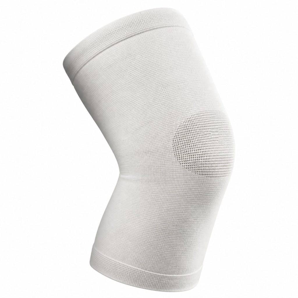 Genouillère de maintien léger en tissu élastique présenté seul