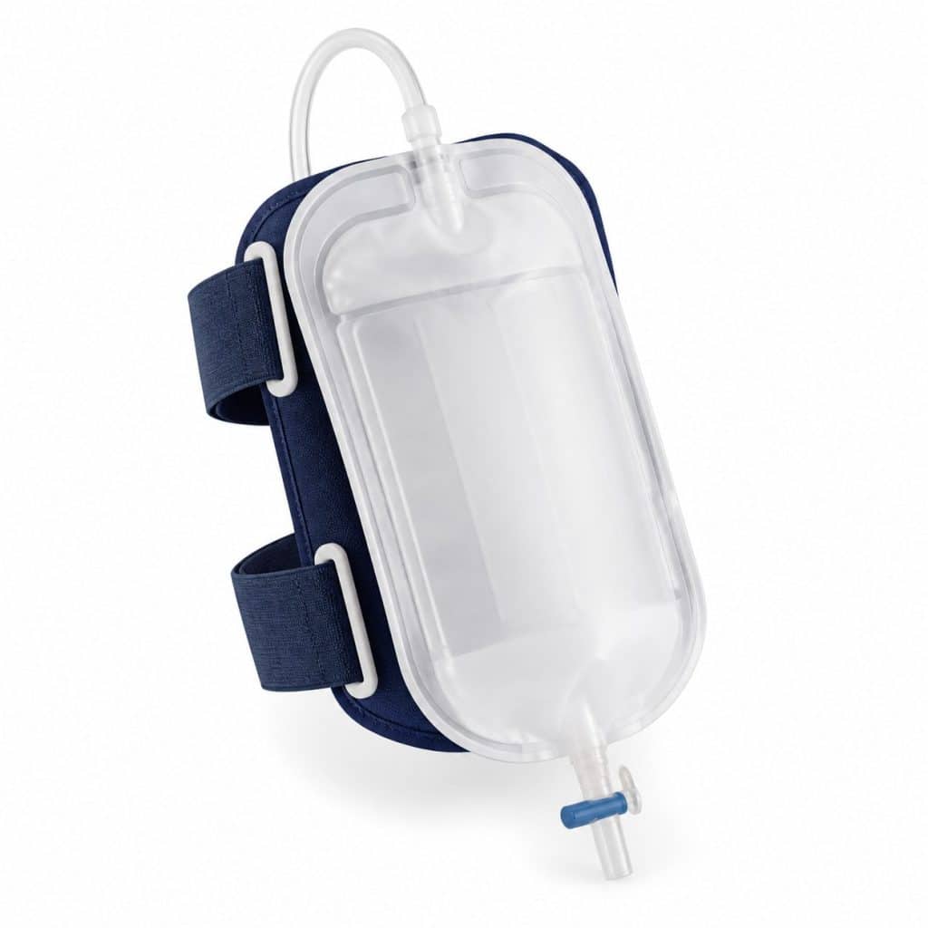 Poche de recueil urinaire de jambe, 500 ml présenté seul