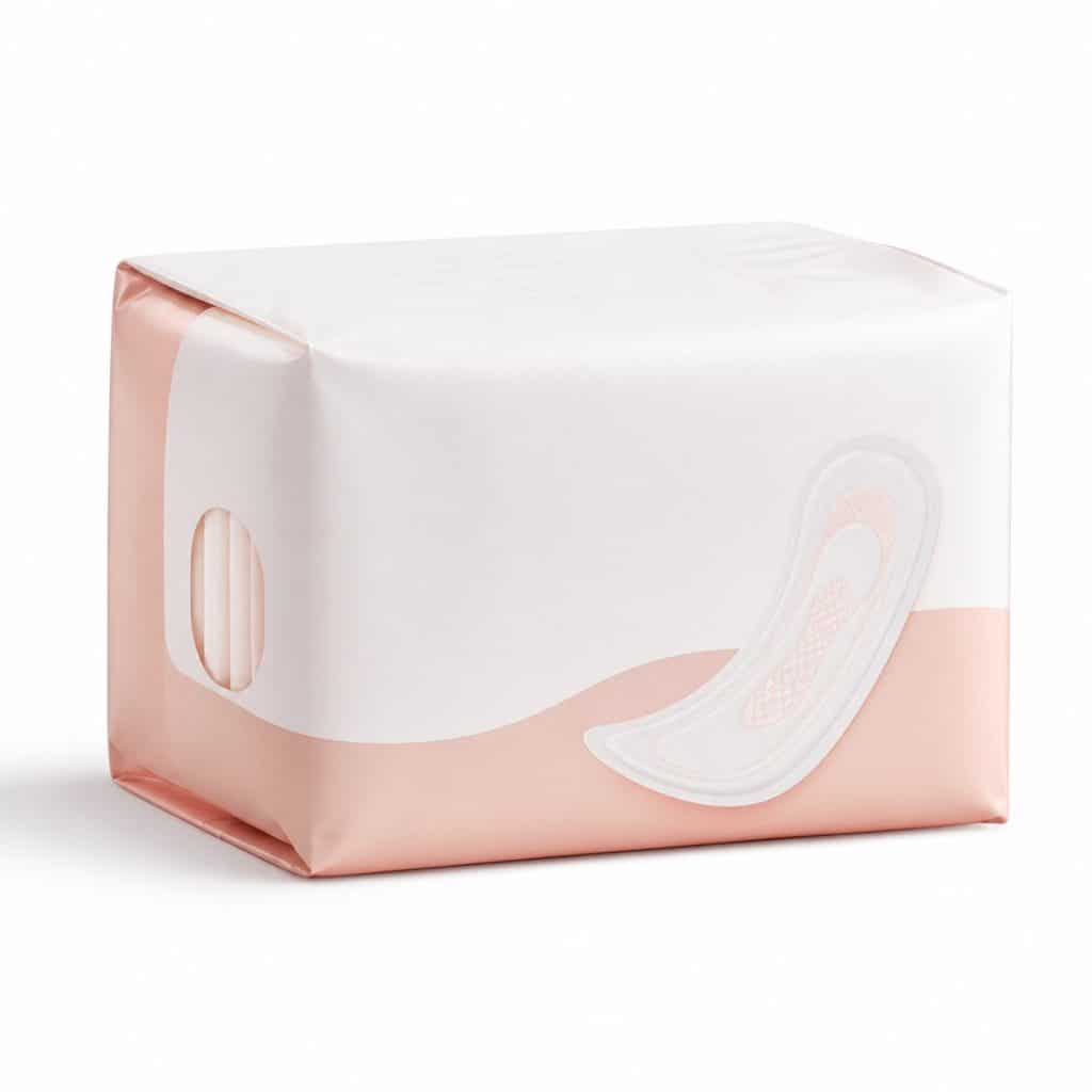 Protection anatomique femme, absorption légère présenté seul