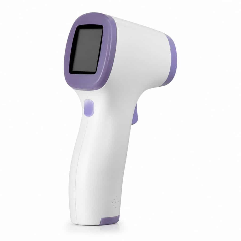 Thermomètre frontal sans contact présenté seul