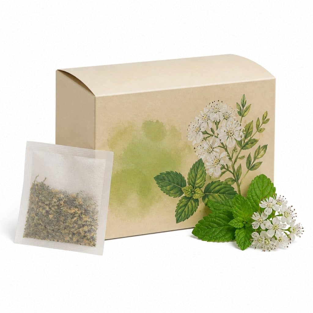 Tisane à l'aubépine et à la mélisse présenté seul