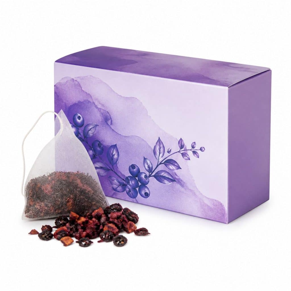 Tisane à la myrtille présenté seul