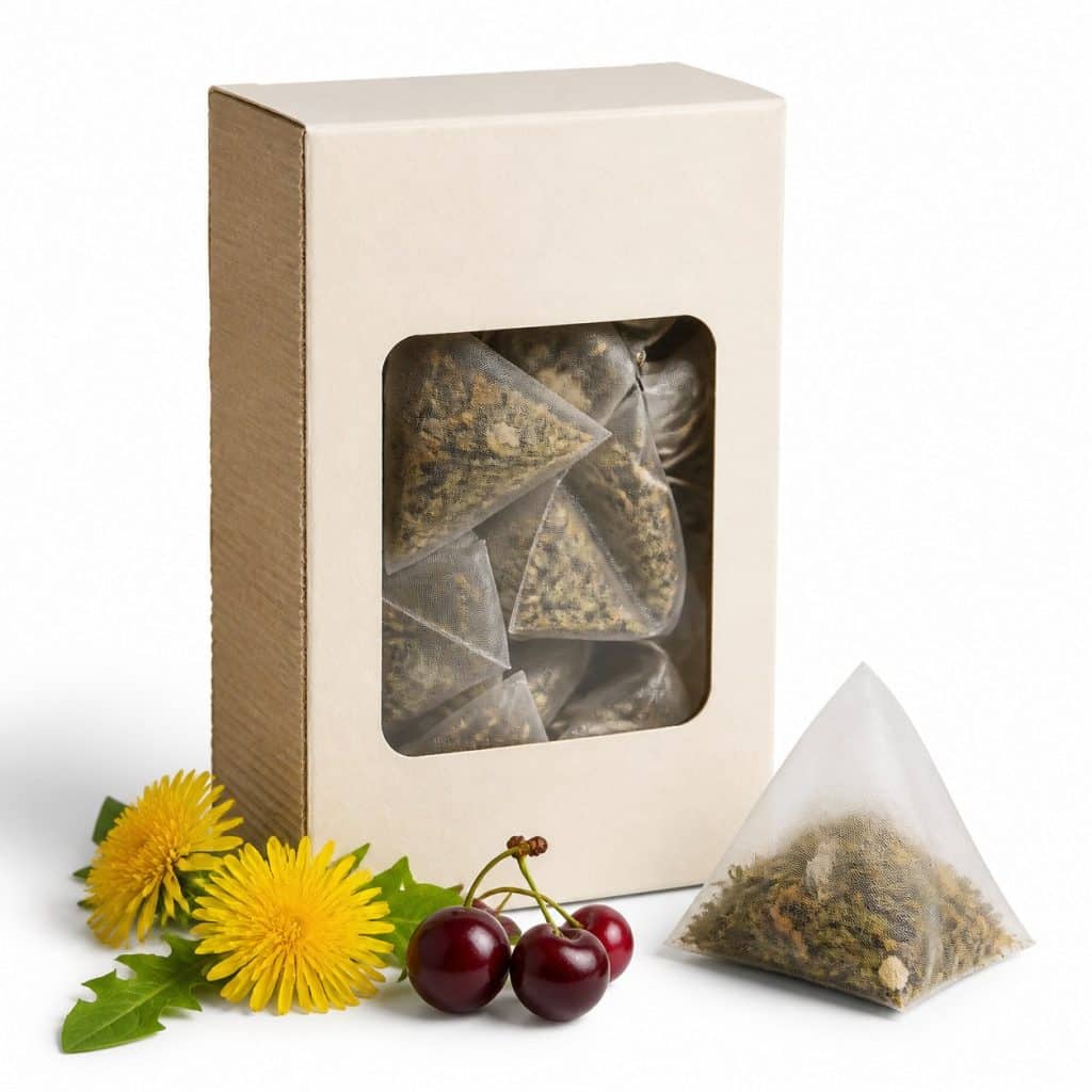 Tisane drainante aux queues de cerise et au pissenlit présenté seul