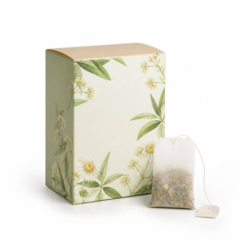 Tisane du soir à la verveine, au tilleul et à la camomille présenté seul